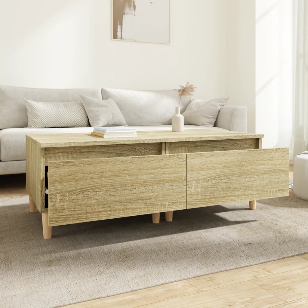Sonoma Oak Side Tables 2-Piece Set - Engineered Wood, 50x46x35cm