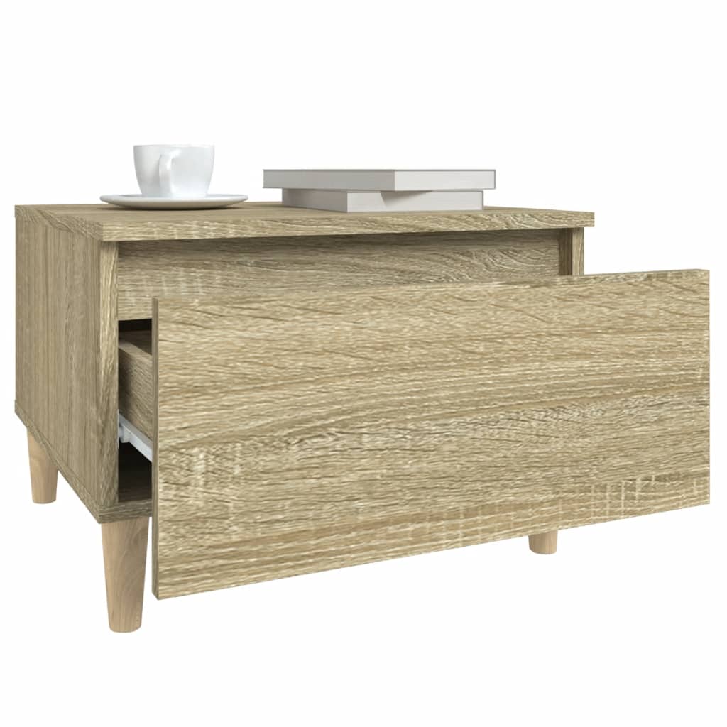 Sonoma Oak Side Tables 2-Piece Set - Engineered Wood, 50x46x35cm