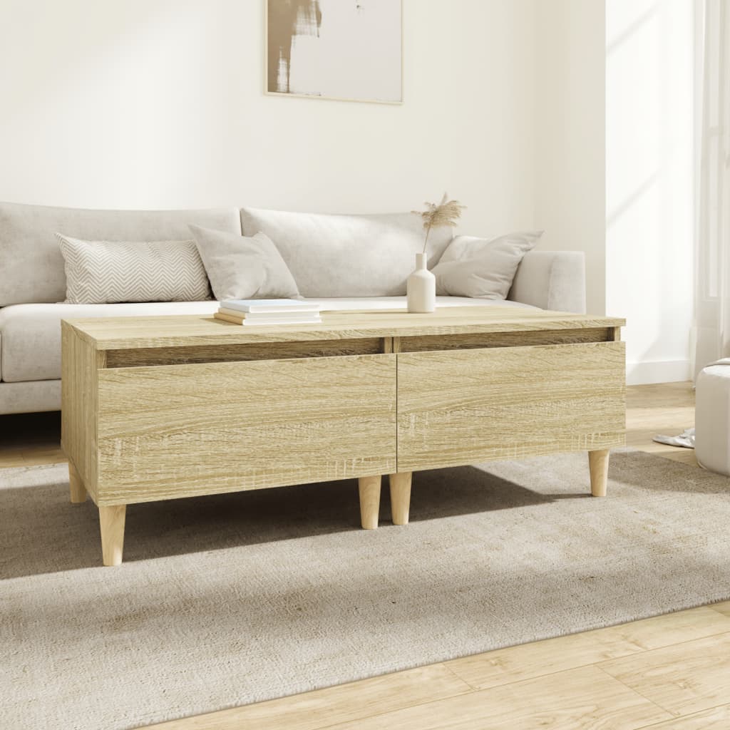 Sonoma Oak Side Tables 2-Piece Set - Engineered Wood, 50x46x35cm