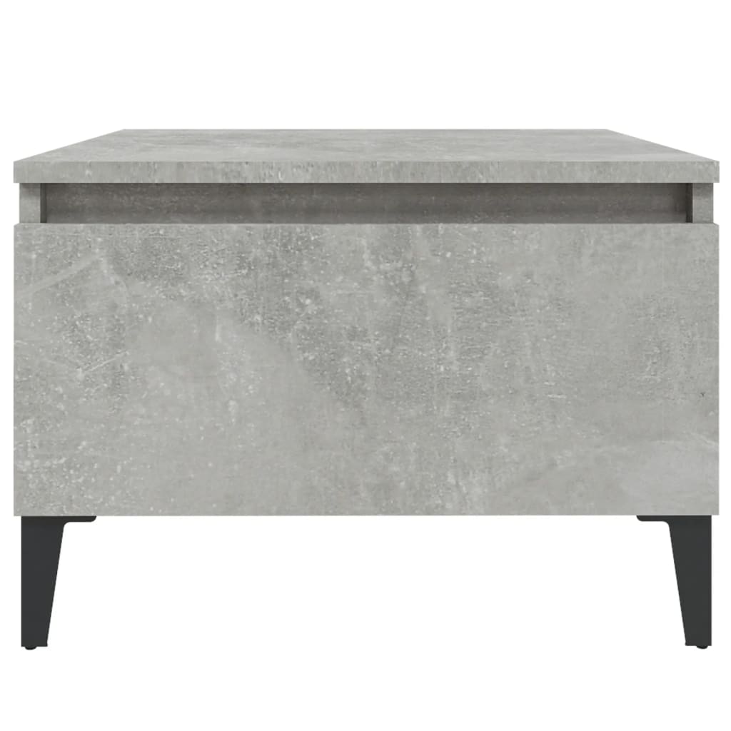 2-Piece Concrete Grey Side Tables - Engineered Wood 50x46x35 cm
