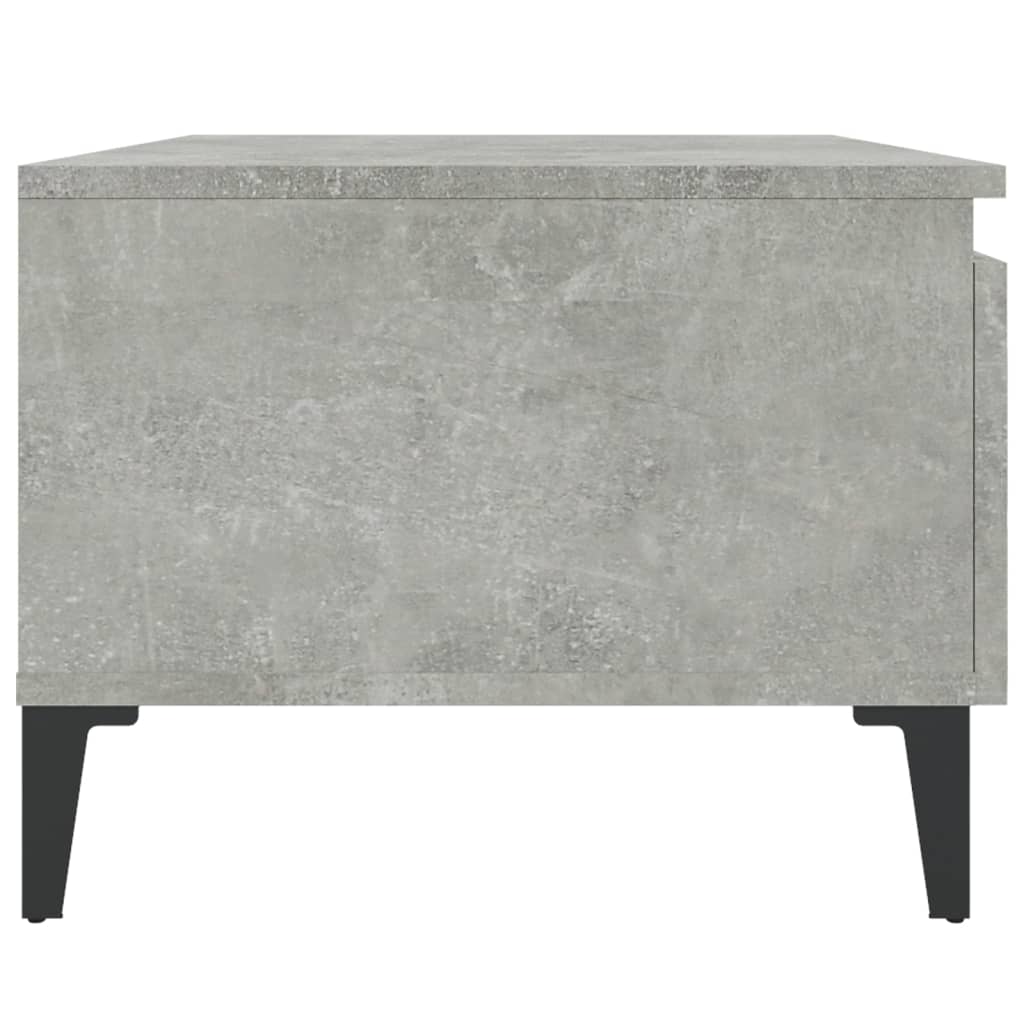 2-Piece Concrete Grey Side Tables - Engineered Wood 50x46x35 cm