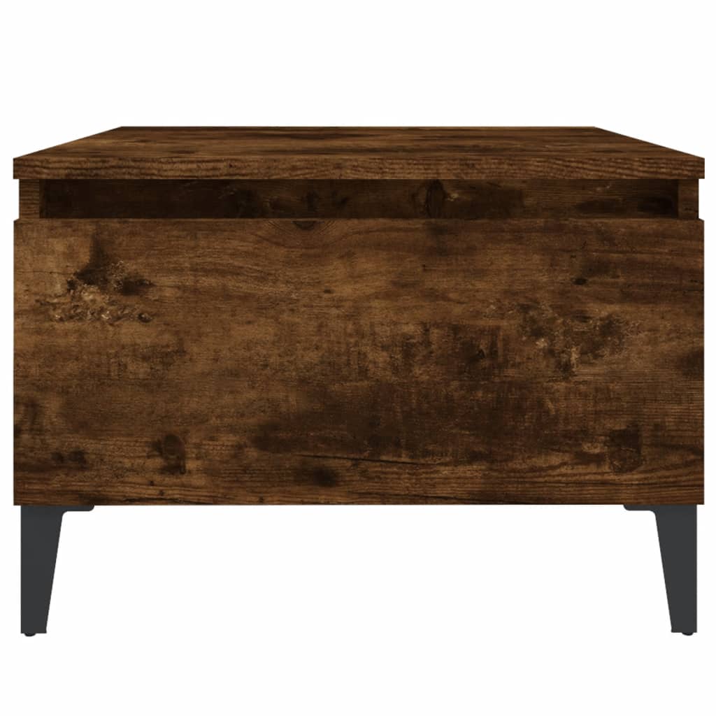 Smoked Oak Side Table - Engineered Wood, 50x46x35 cm