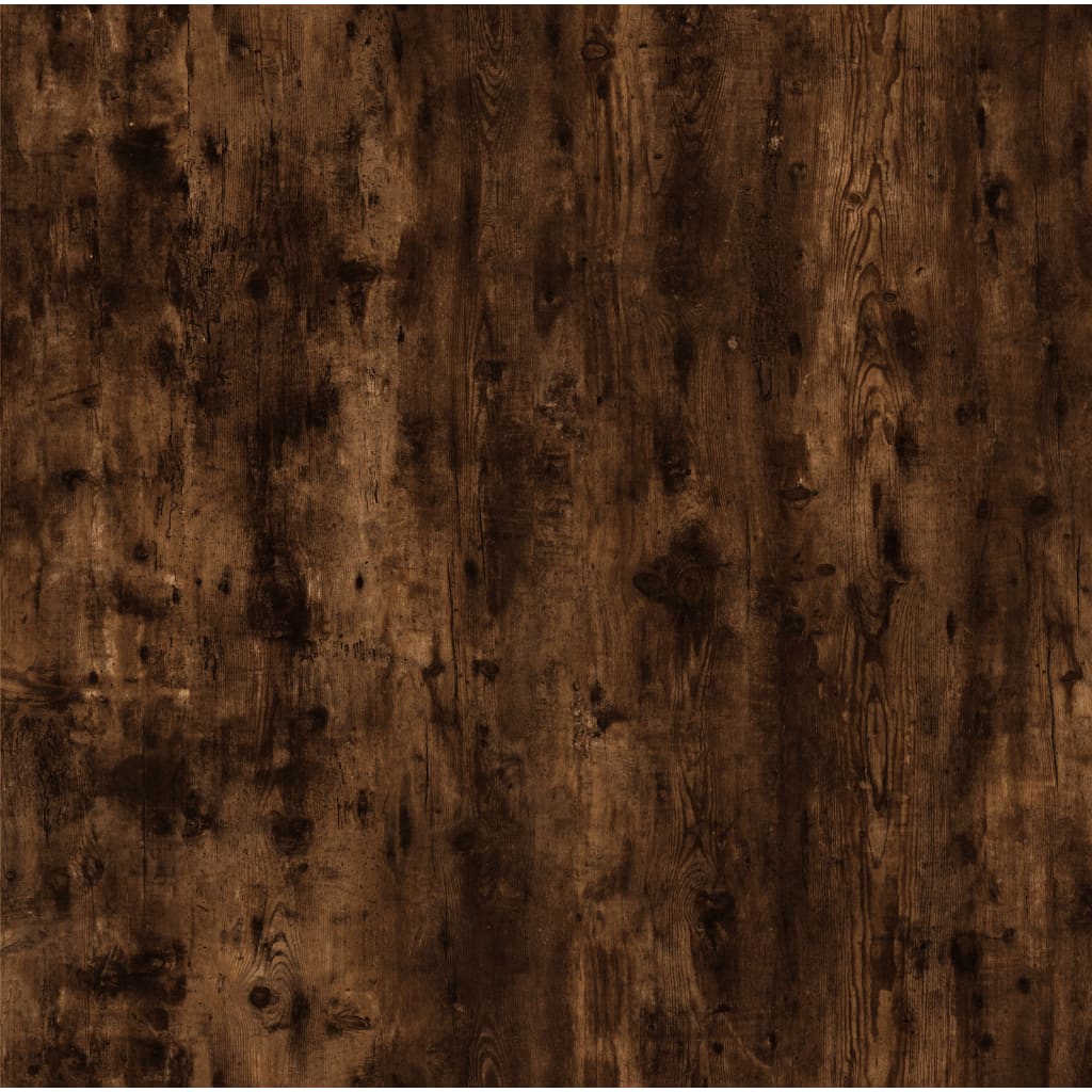 Smoked Oak Side Table - Engineered Wood, 50x46x35 cm