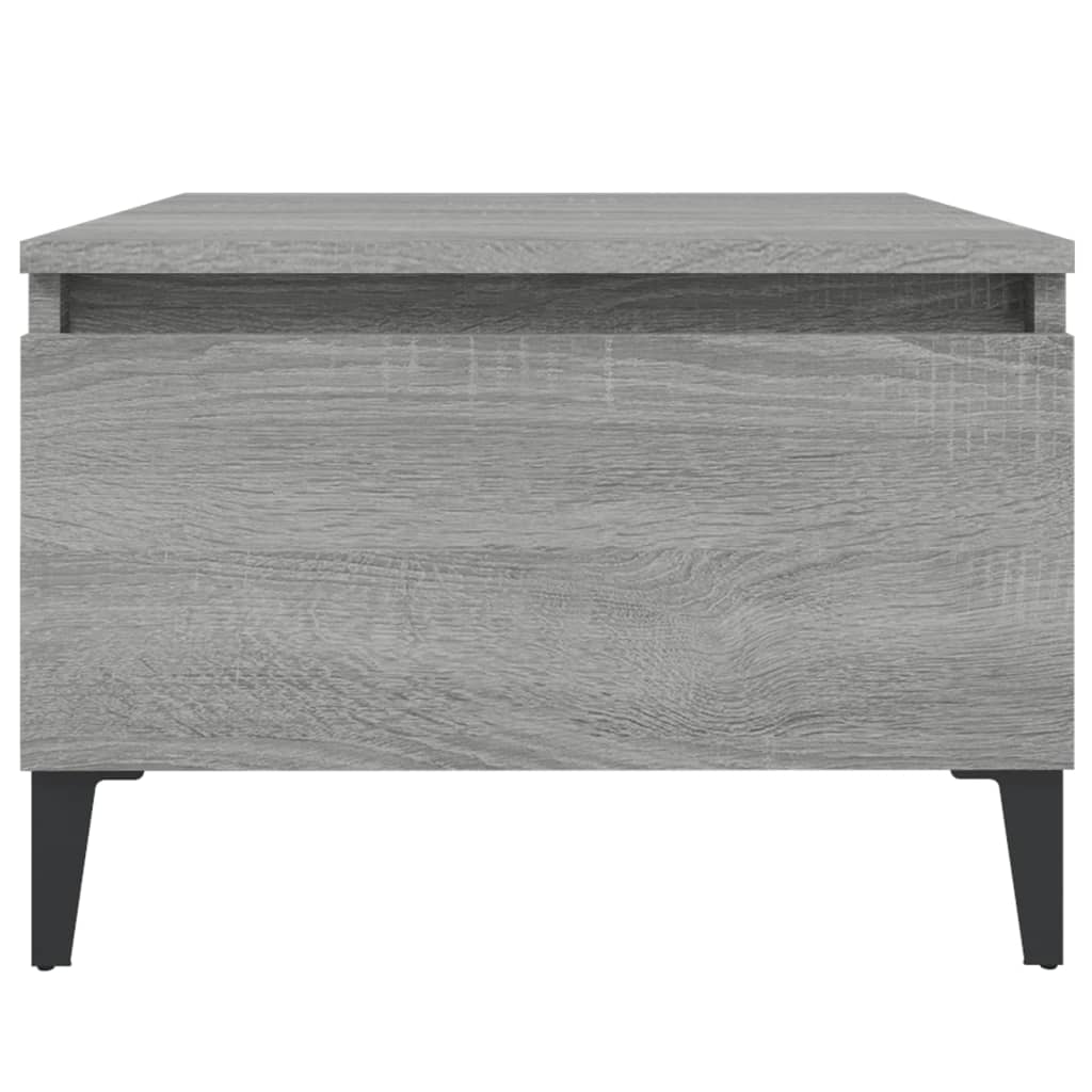 Set of 2 Grey Sonoma Side Tables - Engineered Wood, 50x46x35 cm