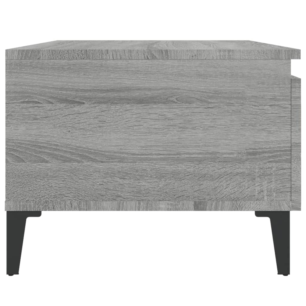 Set of 2 Grey Sonoma Side Tables - Engineered Wood, 50x46x35 cm