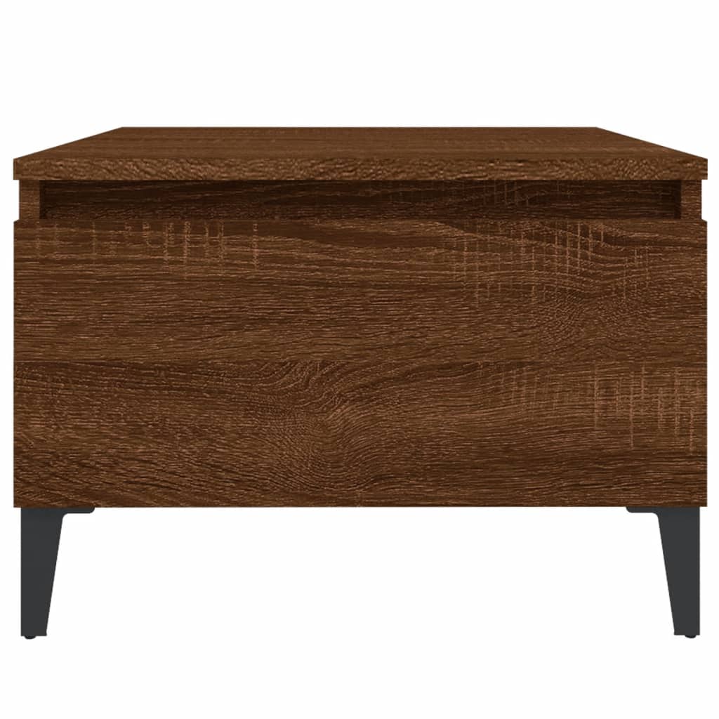 Brown Oak Side Tables 2-Pack - Engineered Wood, 50x46x35cm