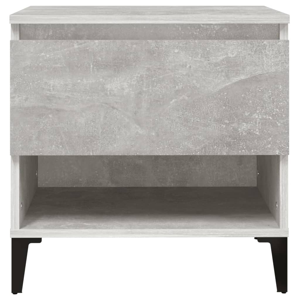 Concrete Grey Engineered Wood Side Tables, 2 Pcs, 50x46x50 cm