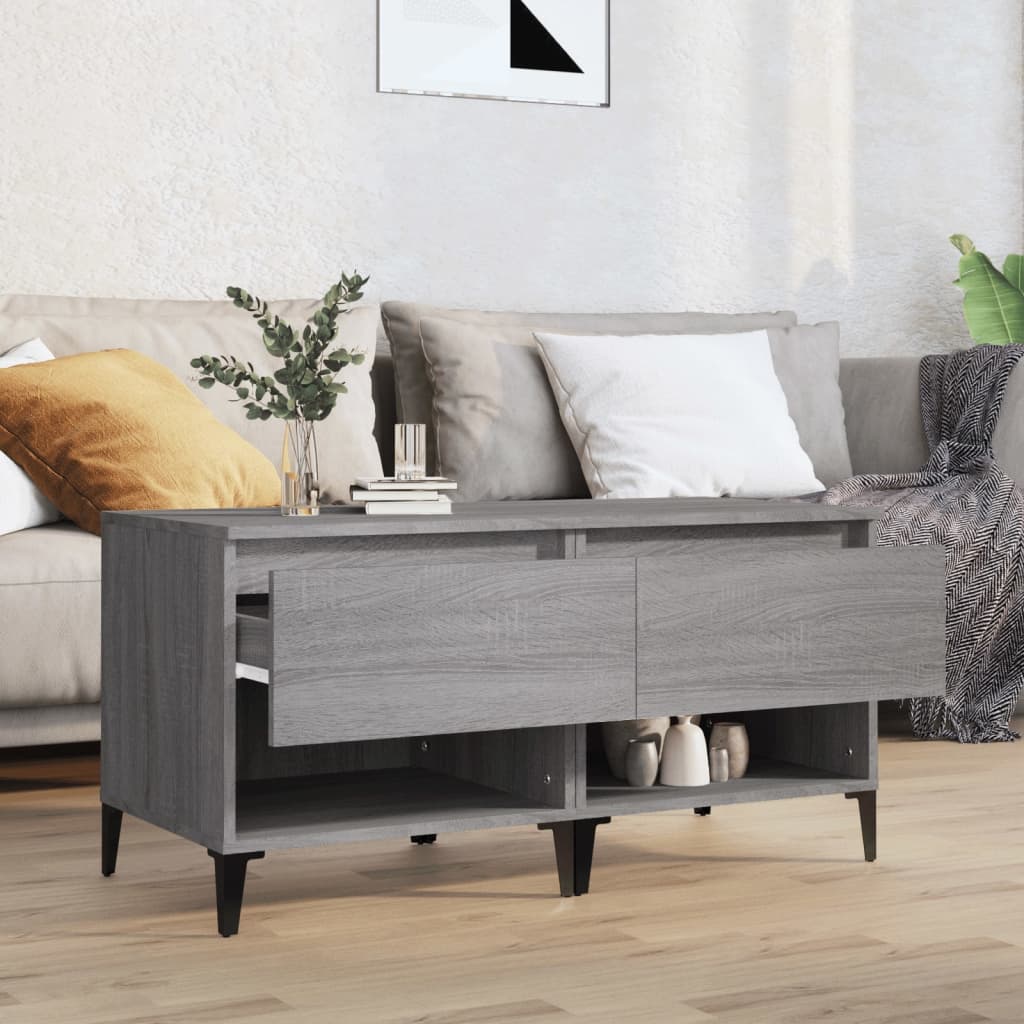 Sonoma Grey Side Tables 2-Pack, 50x46x50 cm, Engineered Wood