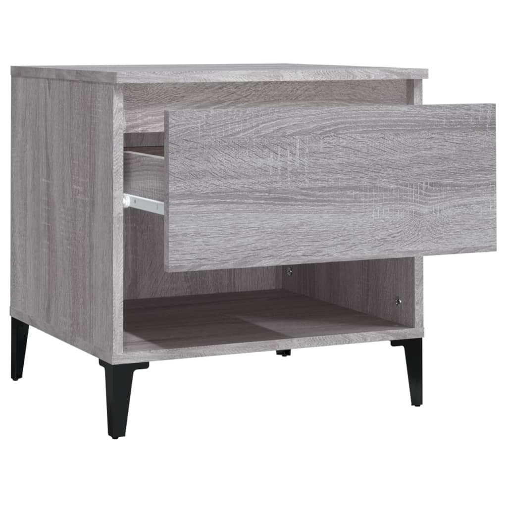Sonoma Grey Side Tables 2-Pack, 50x46x50 cm, Engineered Wood