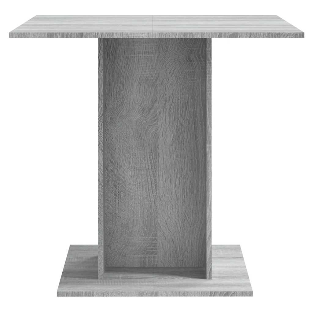 Grey Sonoma Dining Table 80x80x75 cm - Engineered Wood