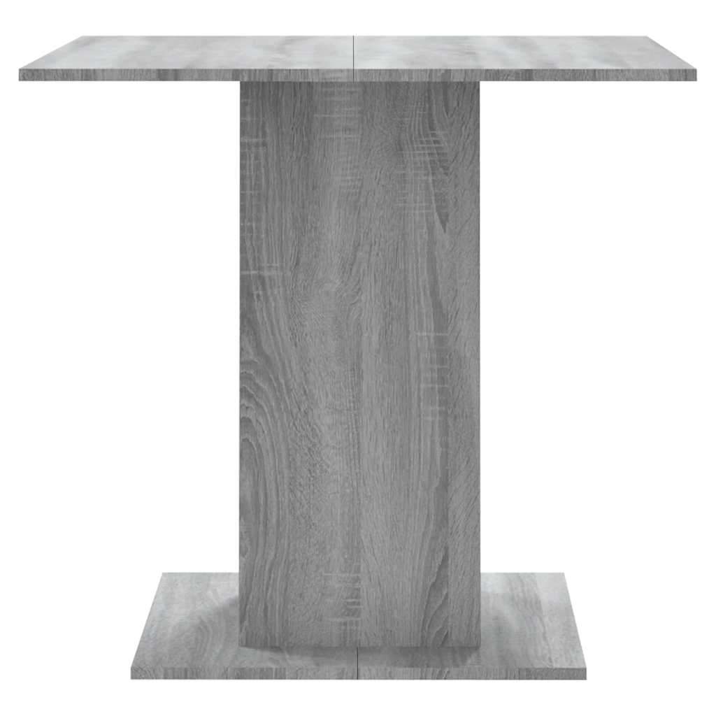 Grey Sonoma Dining Table 80x80x75 cm - Engineered Wood