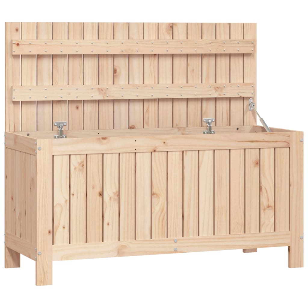Solid Wood Pine Garden Storage Box 108x42.5x54 cm