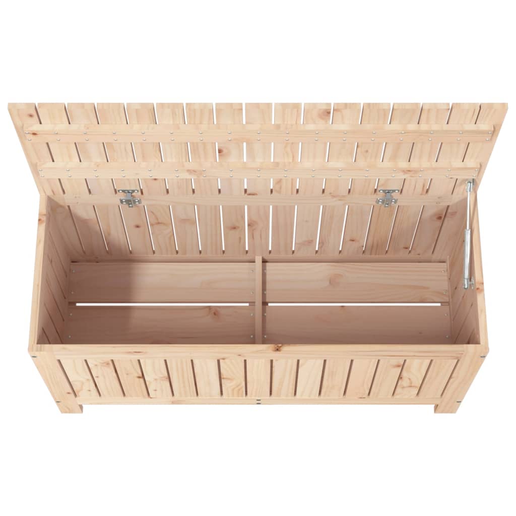 Solid Wood Pine Garden Storage Box 108x42.5x54 cm