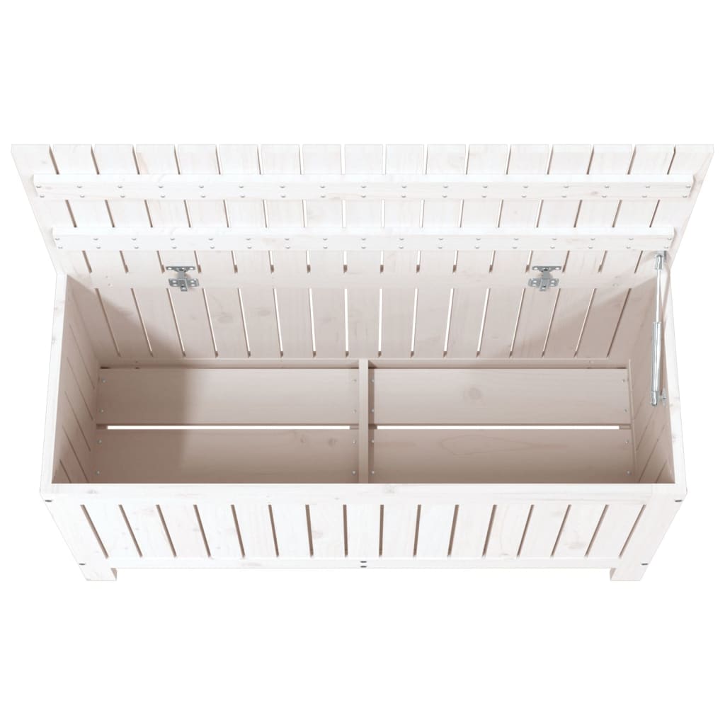 White Pine Garden Storage Box 108x42.5x54 cm - Solid Wood