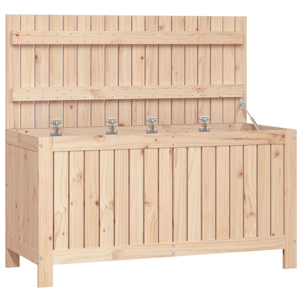 Solid Wood Pine Garden Storage Box 115x49x60 cm - Durable & Stylish