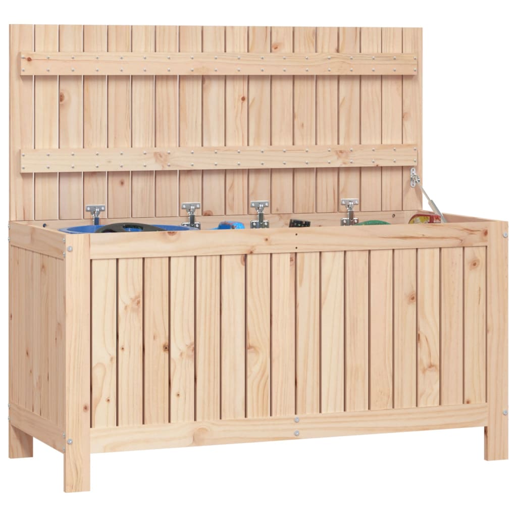 Solid Wood Pine Garden Storage Box 115x49x60 cm - Durable & Stylish