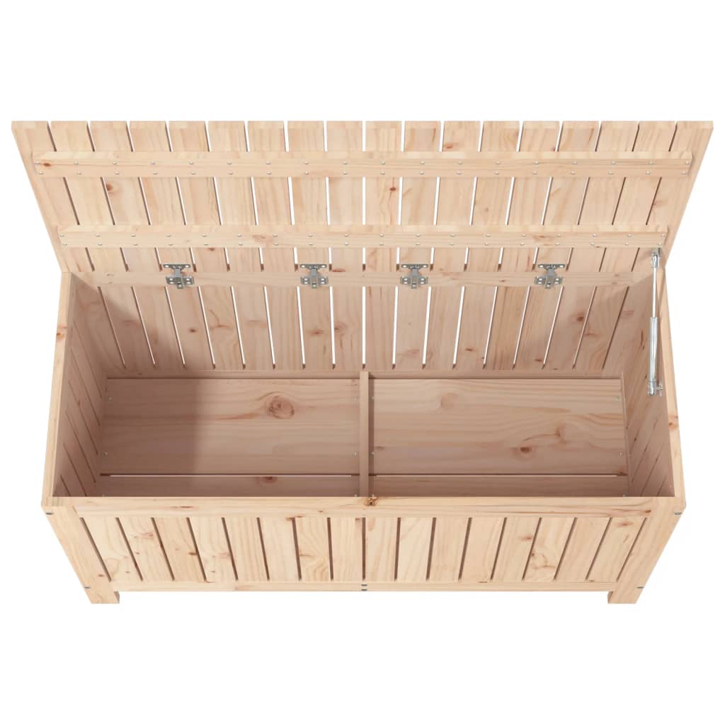 Solid Wood Pine Garden Storage Box 115x49x60 cm - Durable & Stylish