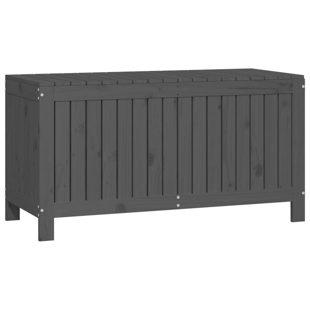 Grey Solid Pine Garden Storage Box 115x49x60 cm