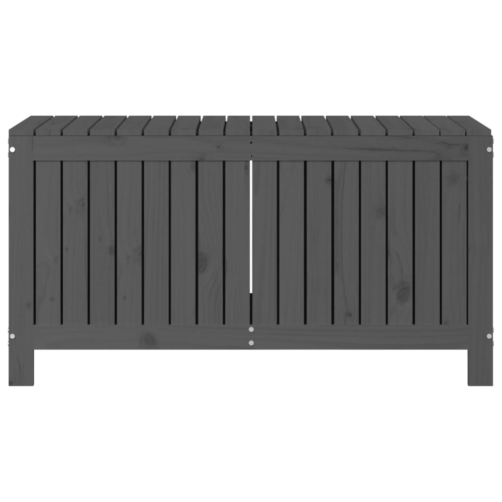 Grey Solid Pine Garden Storage Box 115x49x60 cm