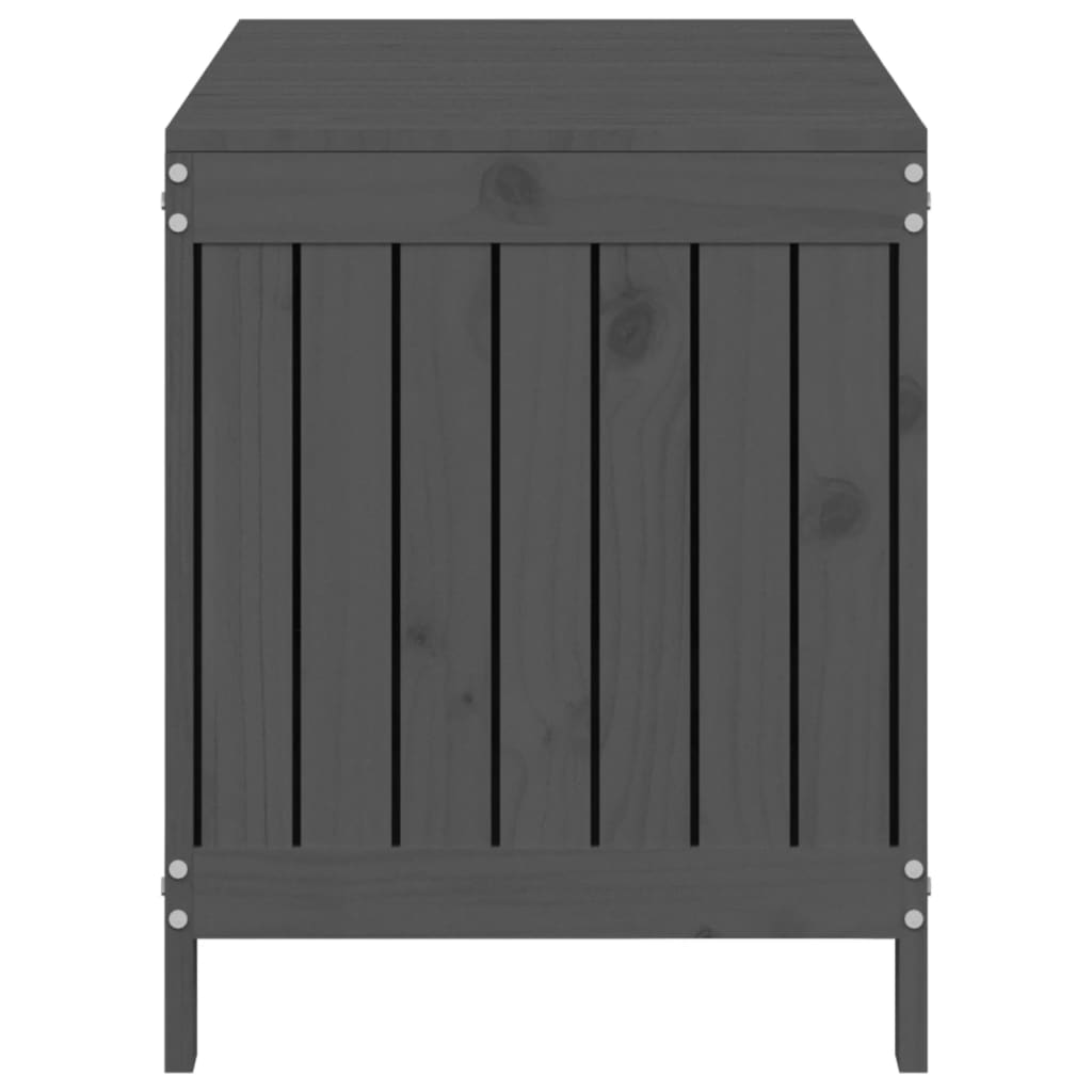 Grey Solid Pine Garden Storage Box 115x49x60 cm