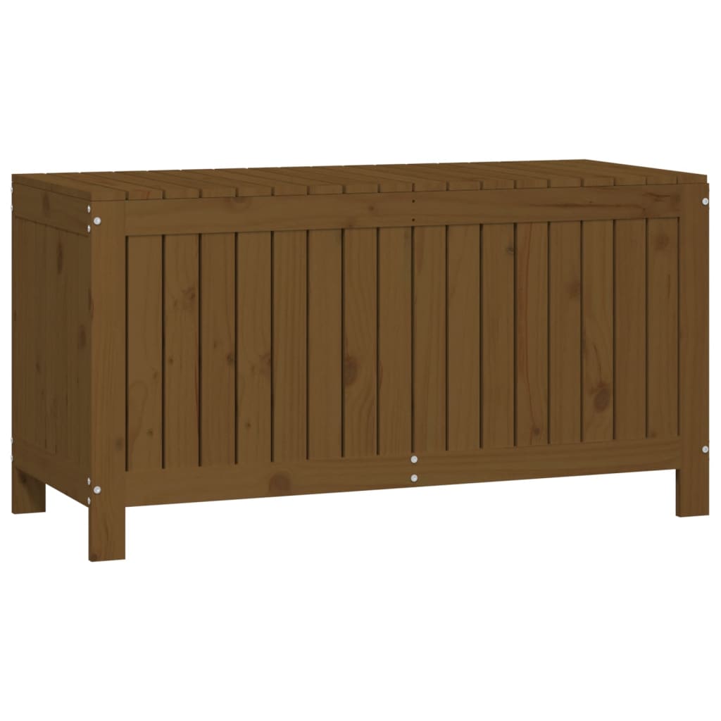 Solid Pine Garden Storage Box - Honey Brown, 115x49x60 cm
