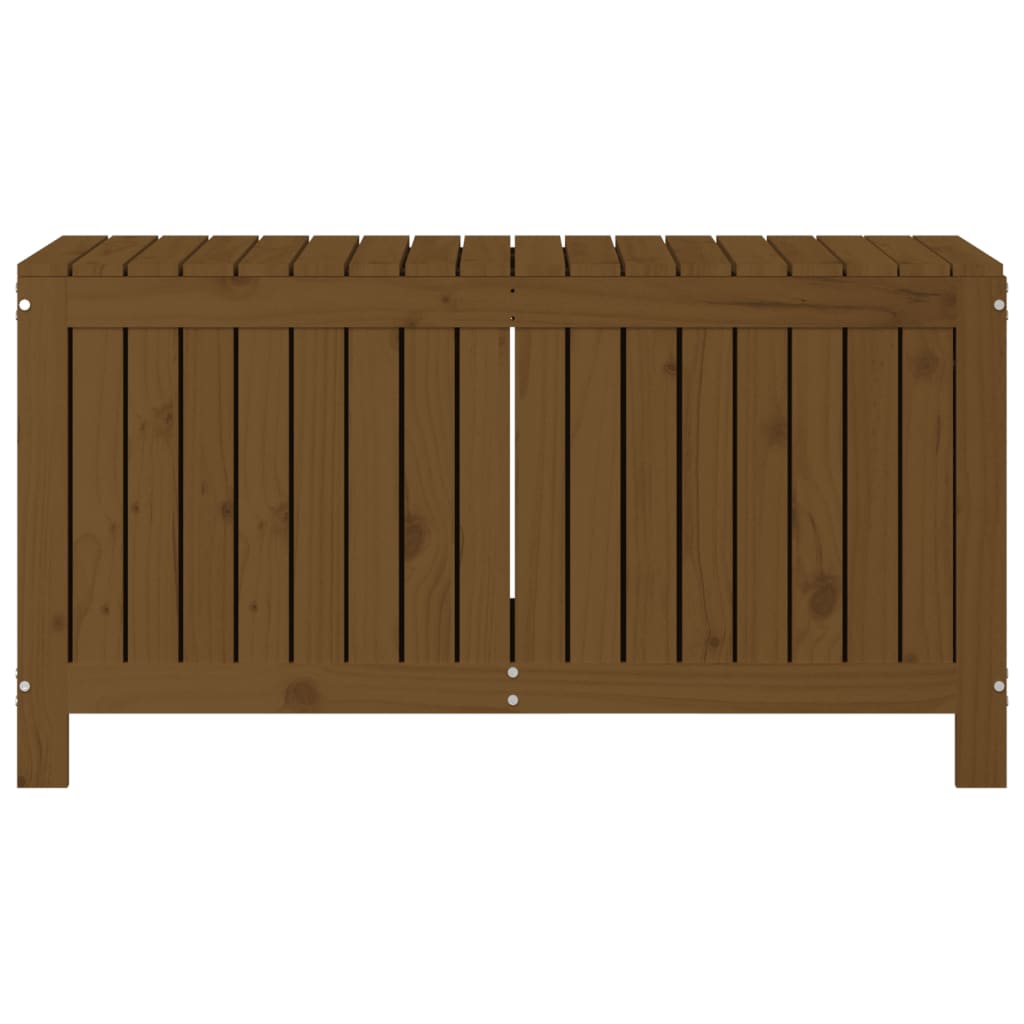 Solid Pine Garden Storage Box - Honey Brown, 115x49x60 cm