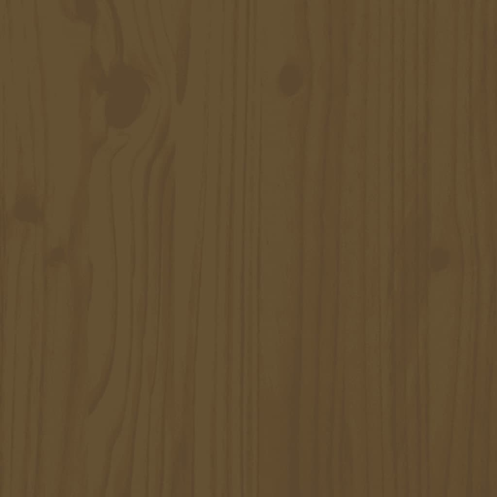 Solid Pine Garden Storage Box - Honey Brown, 115x49x60 cm