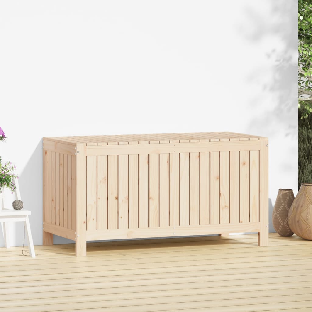 Solid Pine Garden Storage Box 121x55x64 cm – Durable & Stylish