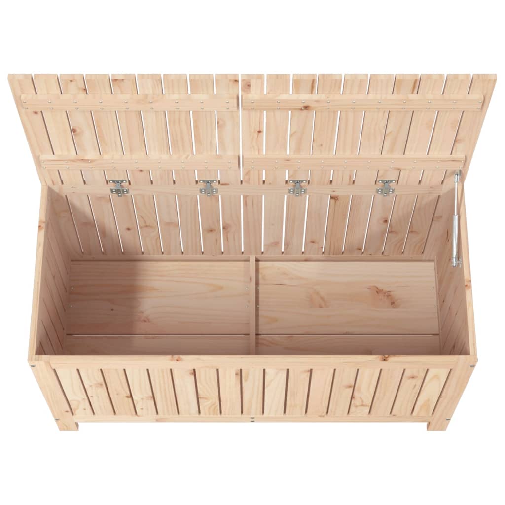 Solid Pine Garden Storage Box 121x55x64 cm – Durable & Stylish