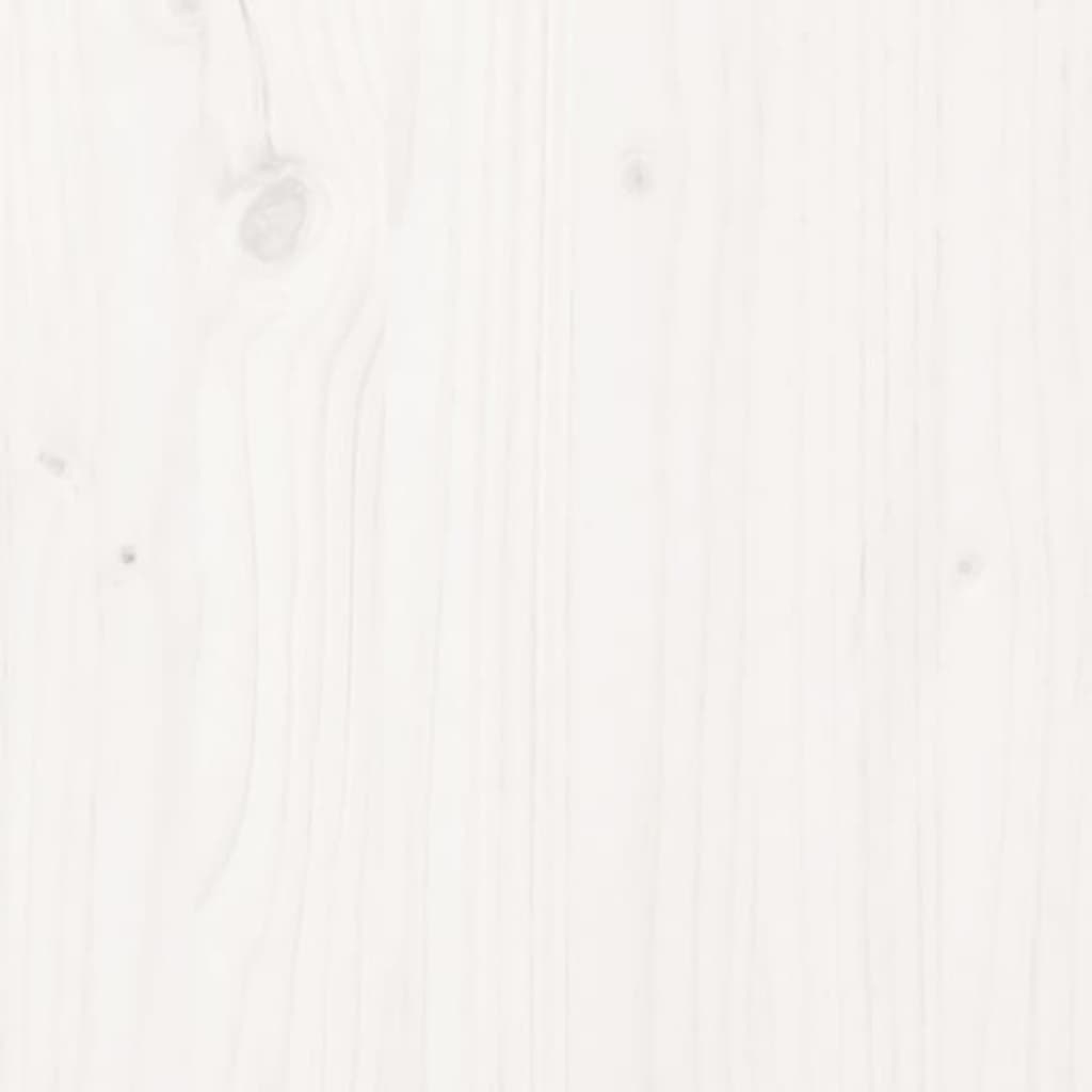 White Solid Pine Garden Storage Box - 121x55x64 cm
