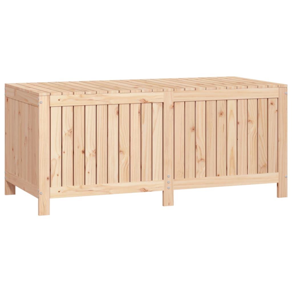 Solid Pine Wood Garden Storage Box, 147x68x64 cm - Weatherproof