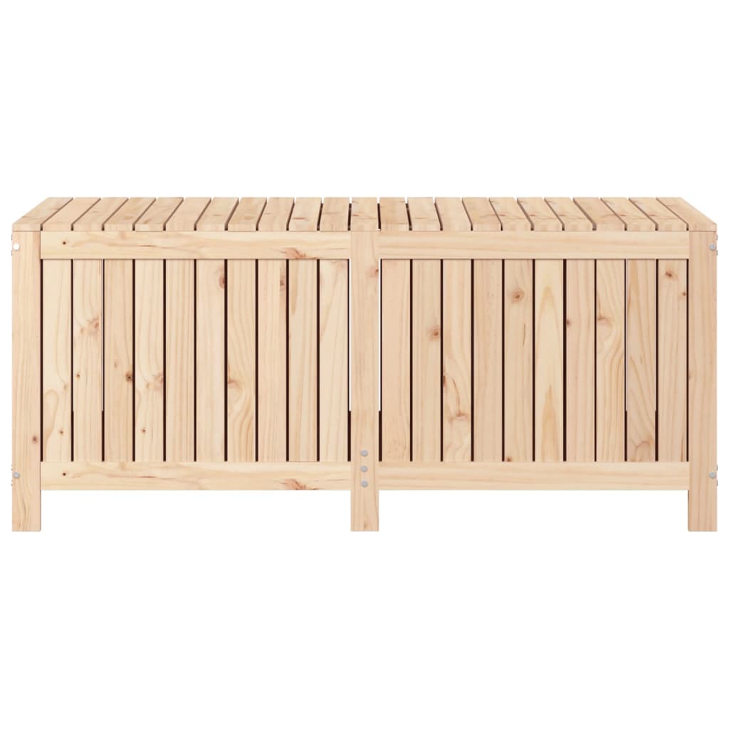 Solid Pine Wood Garden Storage Box, 147x68x64 cm - Weatherproof