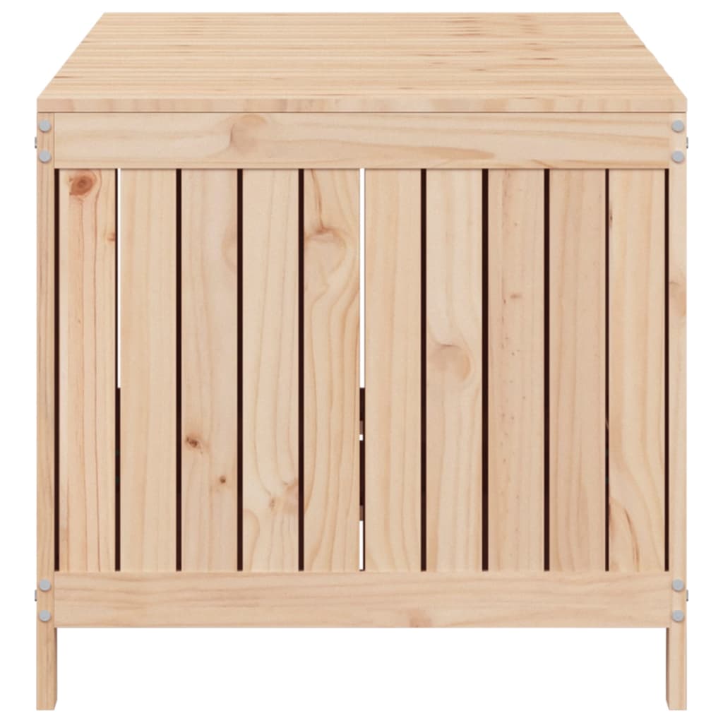 Solid Pine Wood Garden Storage Box, 147x68x64 cm - Weatherproof