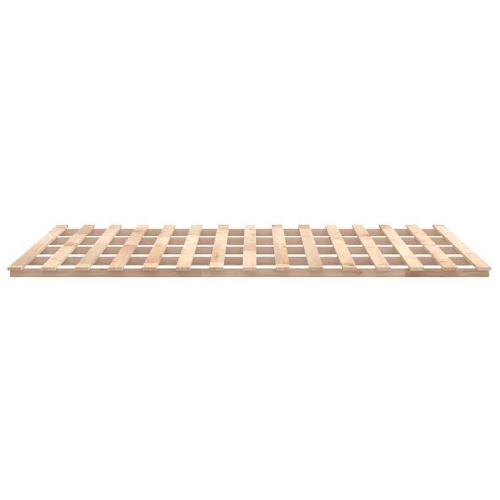 Solid Pine Wood Bed Frame 200x200 cm - Sturdy & Elegant Design