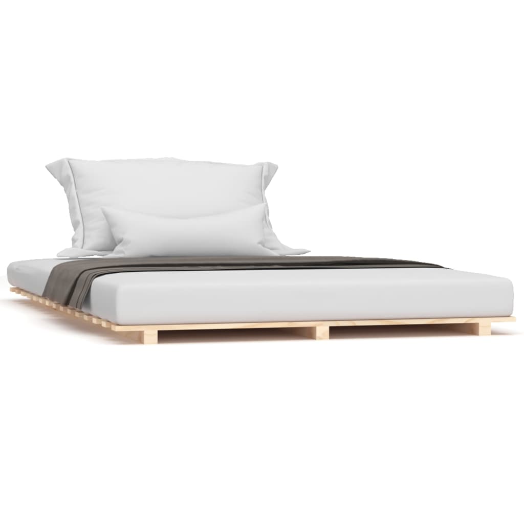 King Size Solid Pine Wood Bed Frame 150x200 cm - No Mattress Included