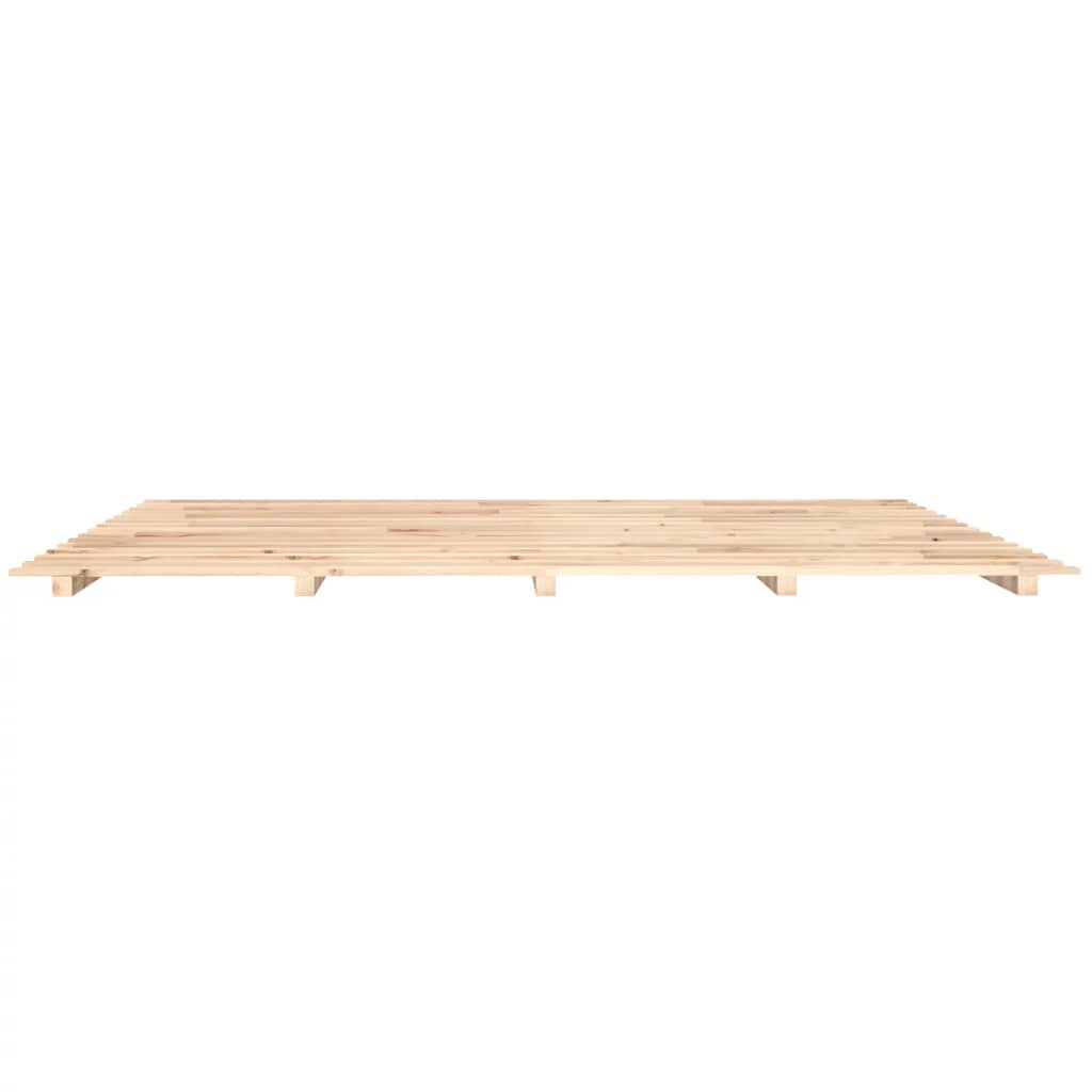 Super King Solid Pine Wood Bed Frame 180x200 cm - No Mattress