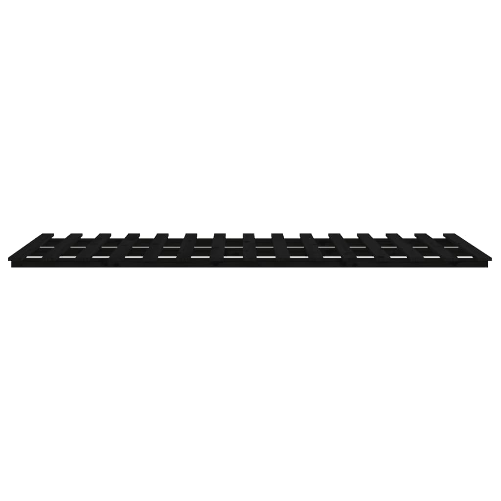 Solid Pine Black Bed Frame - Small Single 75x190 cm