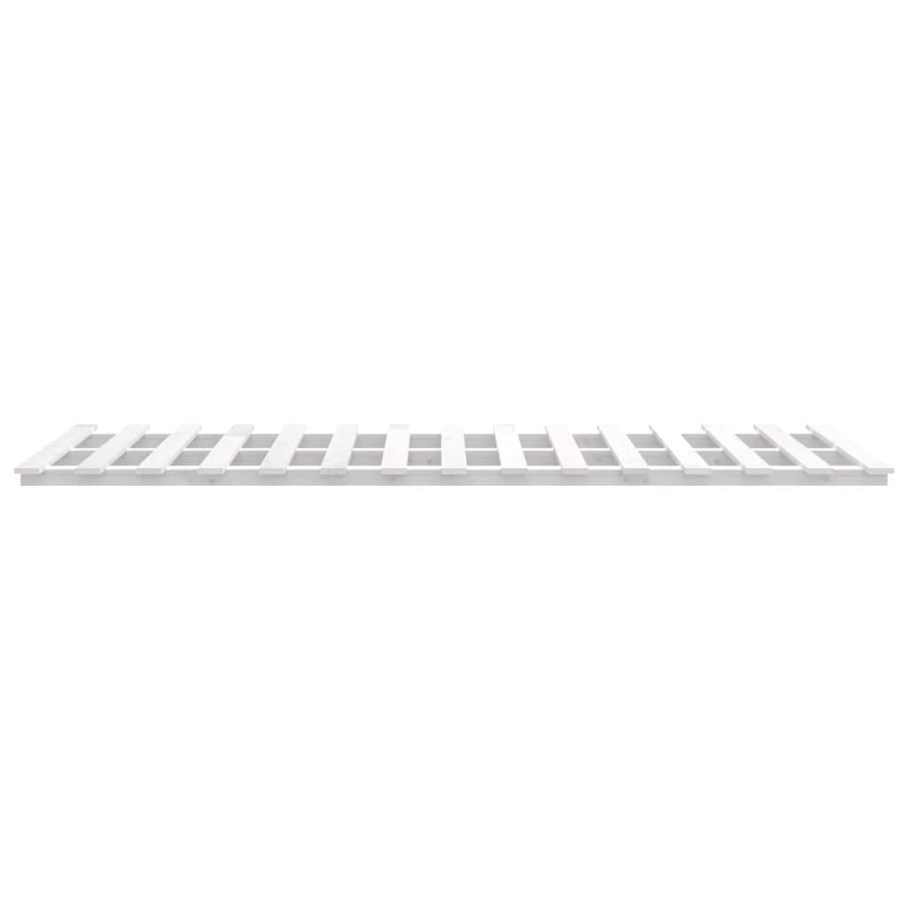 White Solid Pine Bed Frame 135x190 cm Double - No Mattress Included