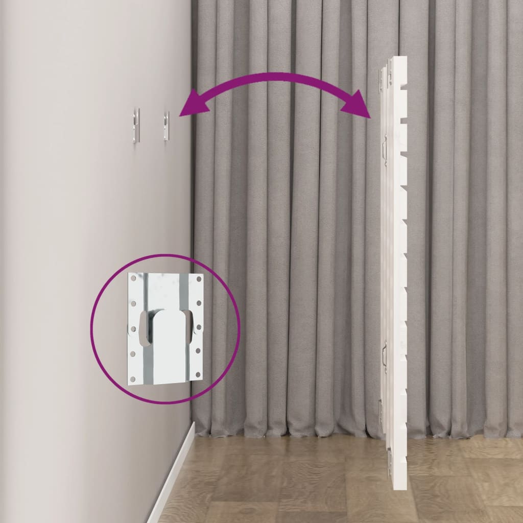 Solid Pine Wall Headboard - White, 106x3x91.5 cm