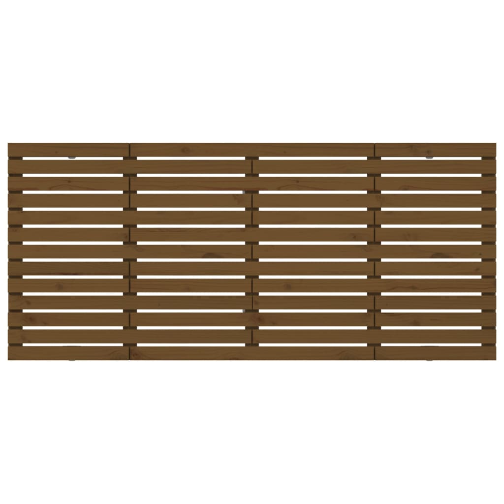 Solid Pine Wall Headboard - Honey Brown, 206x3x91.5 cm