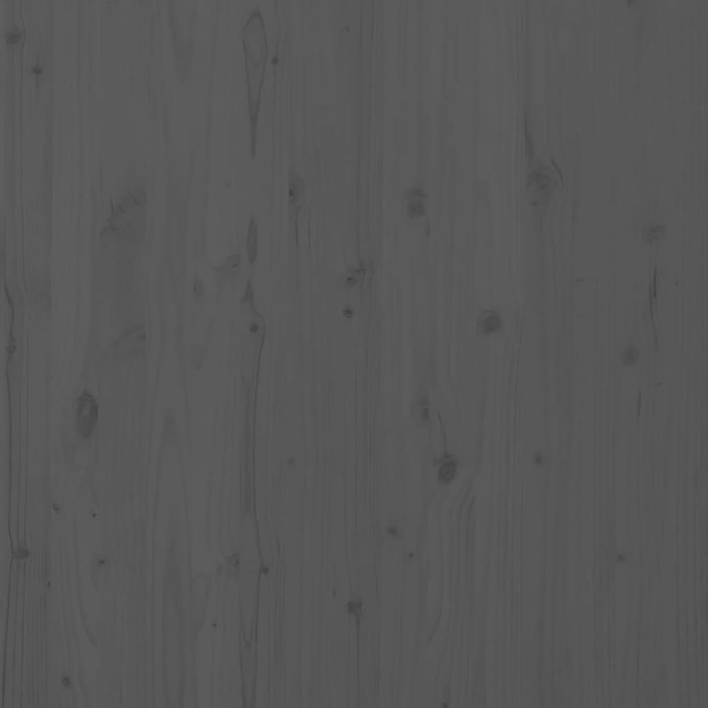 Solid Pine Grey Wall Headboard - 96x3x91.5 cm