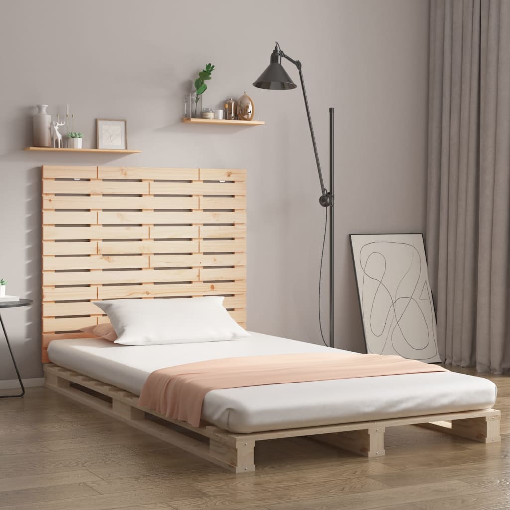 Solid Pine Wood Wall Headboard 126x3x91.5 cm - Stylish & Durable
