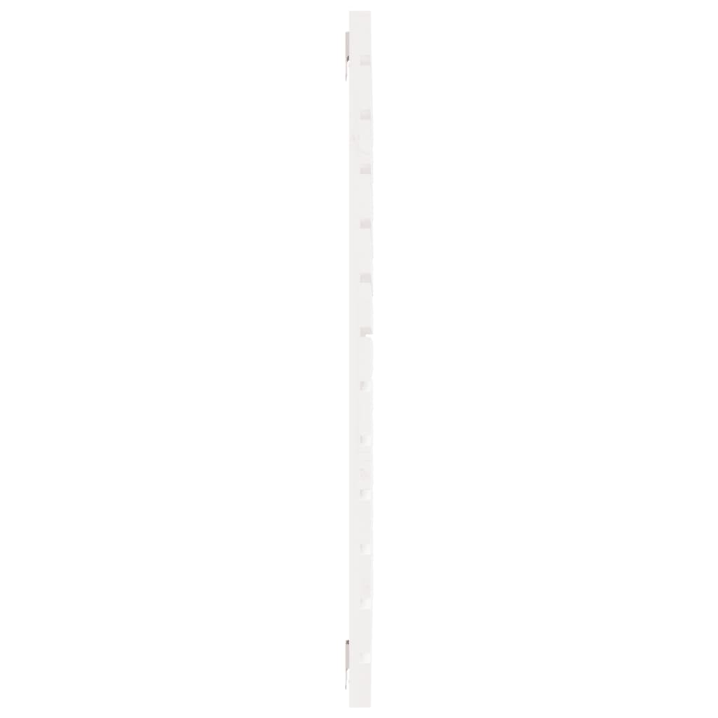 Solid Pine Wall Headboard, White - 126x3x91.5 cm