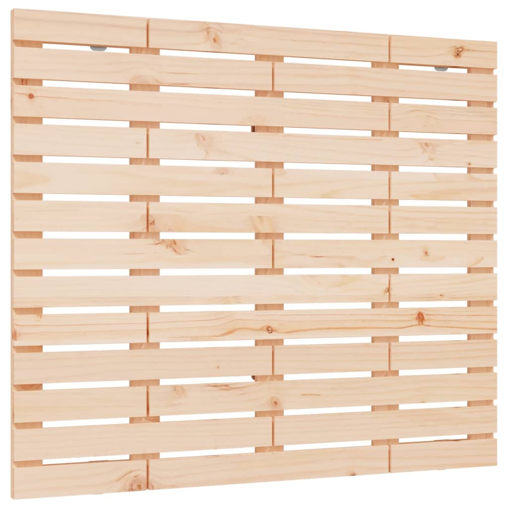 Solid Pine Wood Wall Headboard 146x3x91.5 cm | Rustic Charm