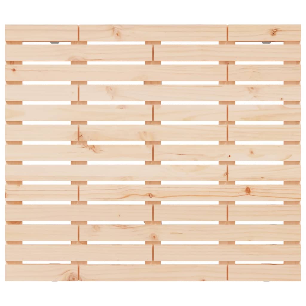 Solid Pine Wood Wall Headboard 146x3x91.5 cm | Rustic Charm