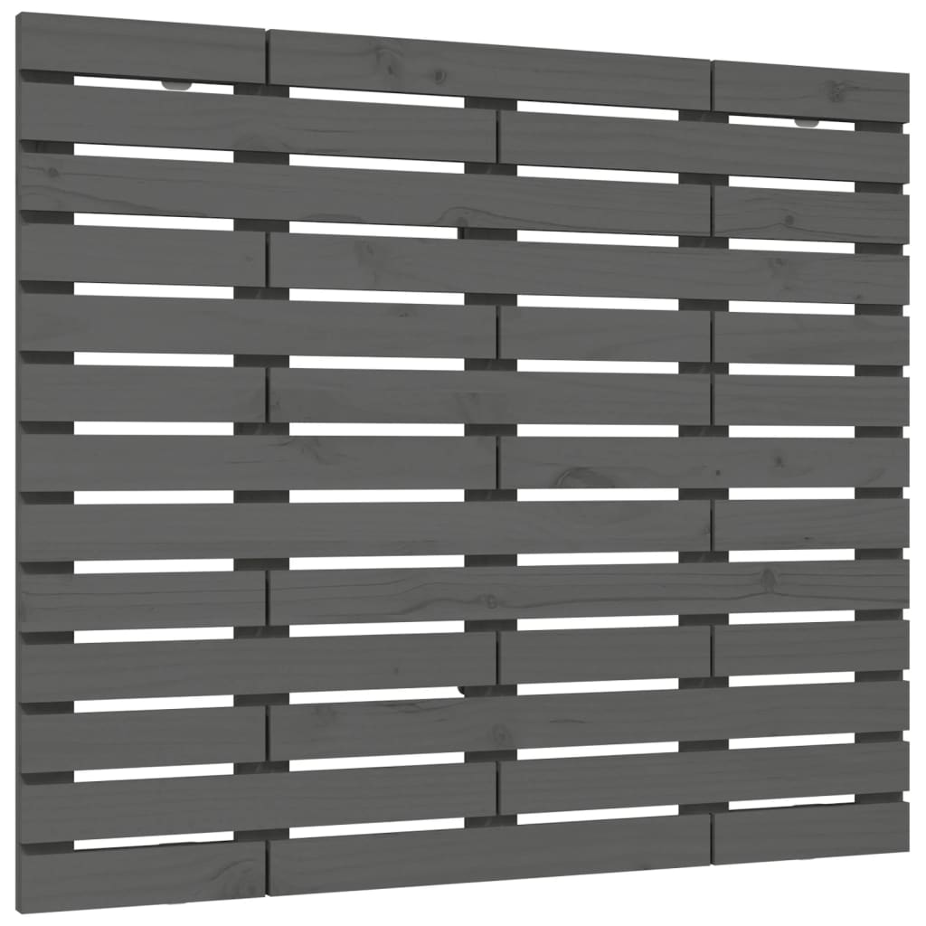 Solid Pine Grey Wall Headboard, 146x3x91.5 cm - Stylish & Durable
