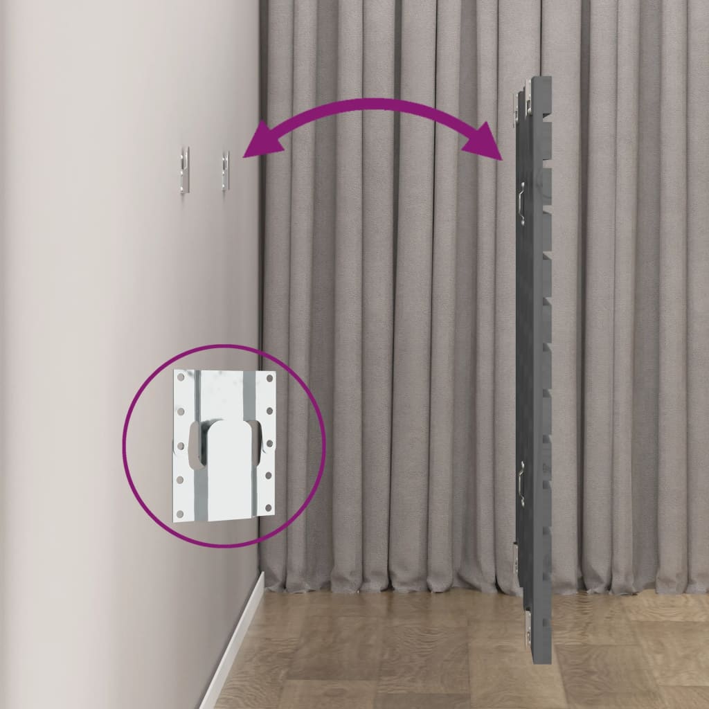 Solid Pine Grey Wall Headboard, 146x3x91.5 cm - Stylish & Durable