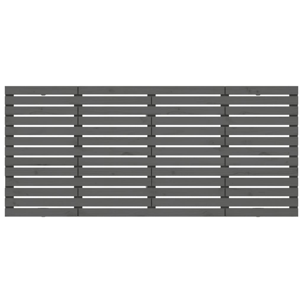 Solid Wood Pine Wall Headboard - Grey, 156x3x91.5 cm