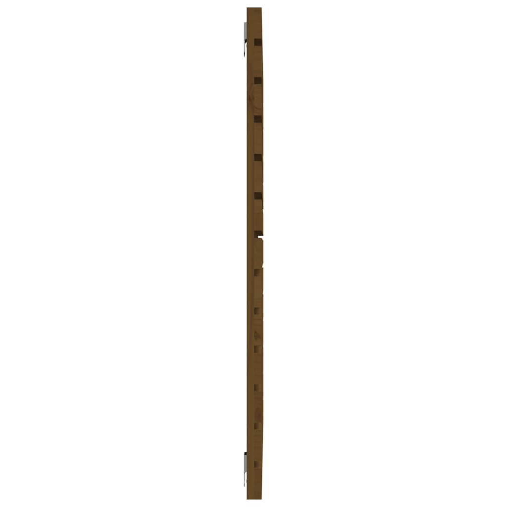 Solid Pine Wall Headboard - Honey Brown, 81x3x91.5 cm