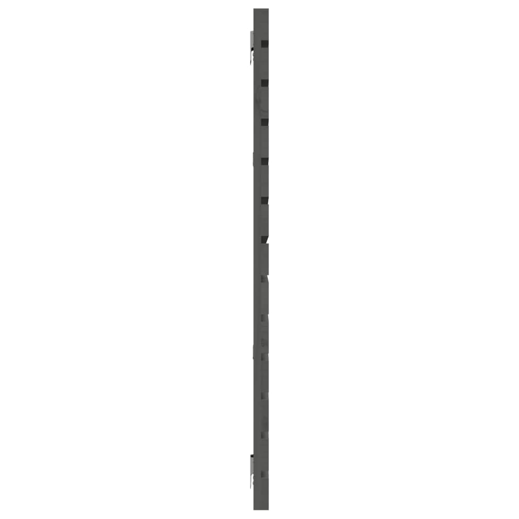 Solid Wood Pine Wall Headboard - 166x3x91.5 cm, Grey Finish